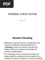 Unit 2 Internal Check System