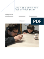 Controlling A Bb-8 Droid With The Force of Your Brain: Press Kit