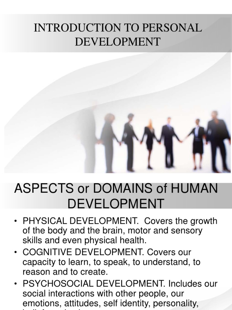 Introduction to Personal Development | PDF | Developmental Psychology ...