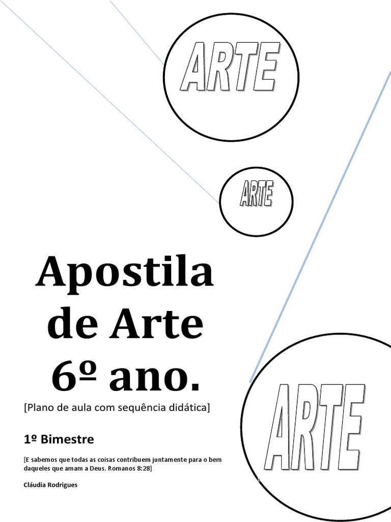 Apostila de Arte 6 Ano 1 Bimestre | PDF