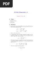 E1 244: Homework - 6: 1 Topics