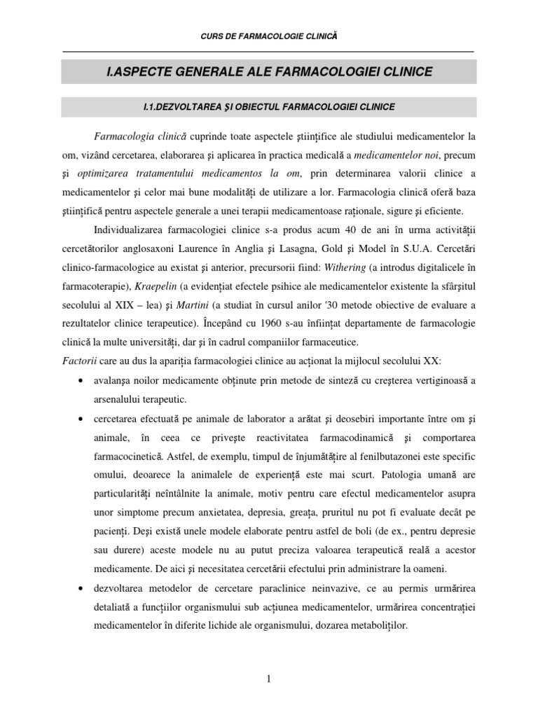 Farmacologie Clinica Si Farmacovigilenta Pdf