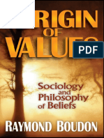 Boudon (2013) The Origin of Values - Sociology and Philosophy of Beliefs PDF