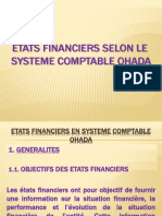 Etats Financiers Selon Le Syscohada