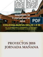 Rendicion de Cuentas Colegio Nueva Delhi 2018