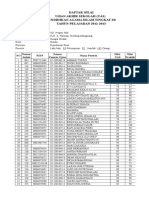 Daftar Nilai Akhir