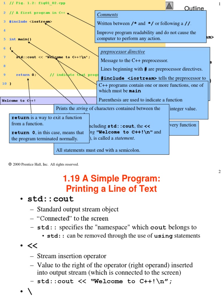 Outline: Comments | PDF | Software Engineering | Notation