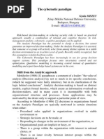 Download Cybernetic Paradigm of Grissinger by Sushant Patil SN40123597 doc pdf