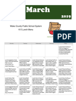 Teaching Lunch Calendar