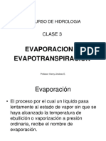 3. Evaporación Evapotranspiración