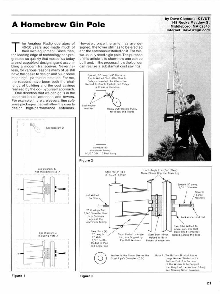 A Homebrew Gin Pole PDF Pipe (Fluid Conveyance) Building Materials