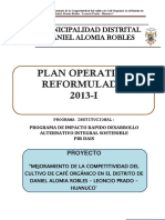 PLAN OPERATIVO ANUAL - REFORMULADO - I-2013 Ok Setiembre