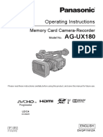 Manual AG-UX180 PDF