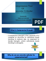 Compression Test of Concrete Cylinder: Presented by Sheikh Jamil (1401003) Mufazzel Ali Khadem (1401004)