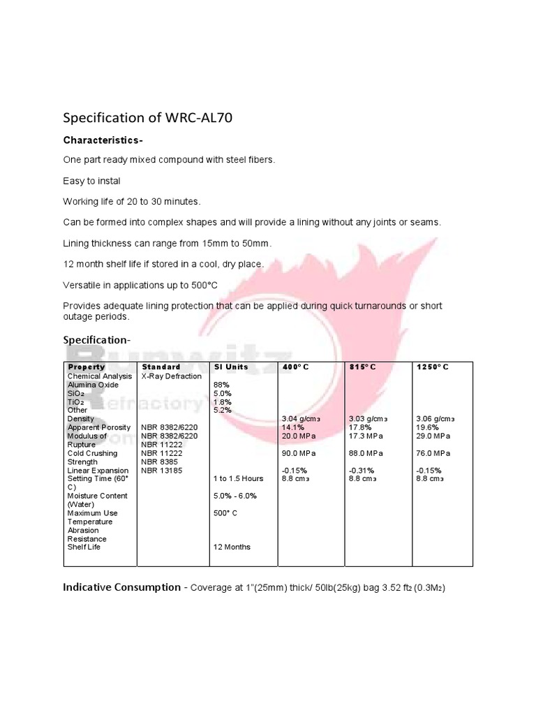 WRC Specification | PDF | Silicon | Density