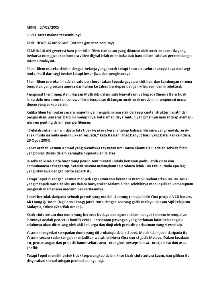 Nilai Sepet Pdf