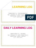 Daily Learning Log-Cover