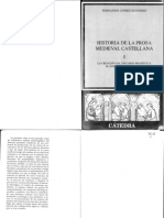 HISTORIA DE LA PROSA MEDIEVAL CASTELLANA I (Cap. I Los Orígenes de La Prosa Medieval Castellana) PDF