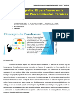 La monografía: técnicas y procedimientos para el parafraseo en la textualización