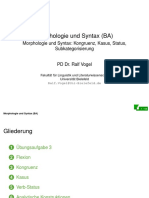 Morphologie Und Syntax