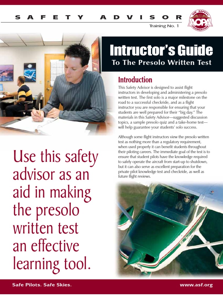 AOPA Instructors Guide To The PreSolo Written Test Air Traffic
