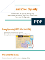 Shang and Zhu Dynasty