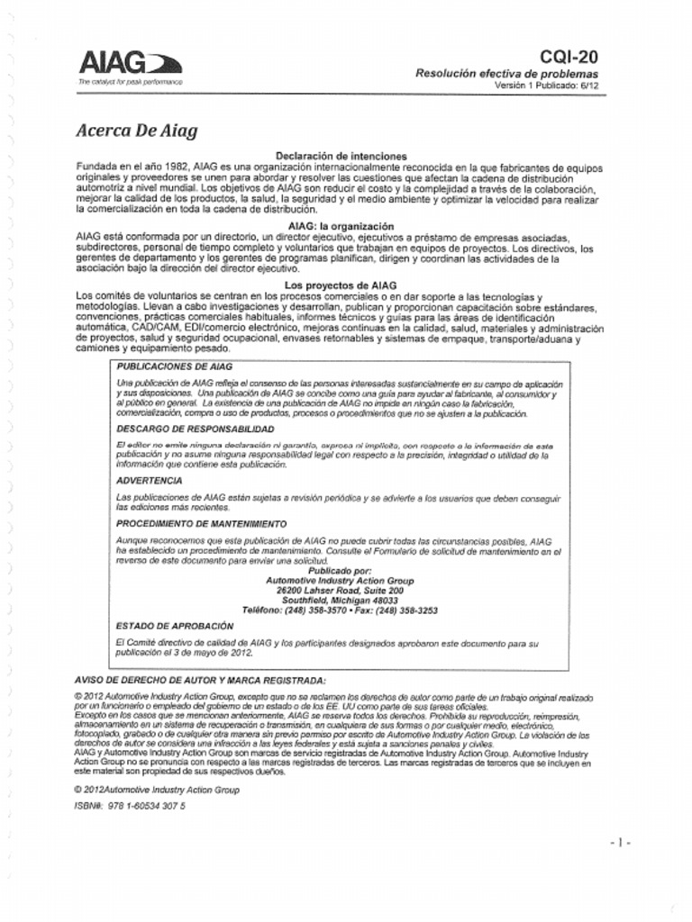 Cqi 20 PDF | PDF