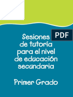 SESIONES DE TUTORIA 1° SECUNDARIA (15 Sesiones)