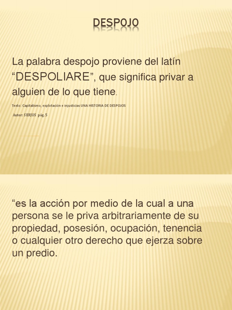 Significado y contexto del despojo | PDF | Guatemala | Agitación