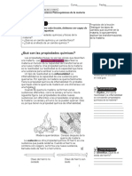 Transformaciones químicas de la materia