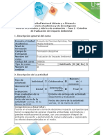 Guía de Actividades y Rúbrica de Evaluación - Fase 2 - Estudios de Evaluación de Impacto Ambiental