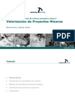 7 - Valorizacion Proy Exploracion - M Pavez - Mineria Activa PDF