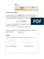 1) Área y Perímetro de La Circunferencia.