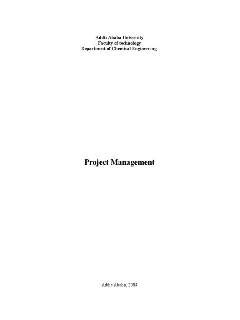 phd courses in project management addis ababa university