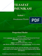 Kajian Filsafati Pada Ilmu Komunikasi Baru