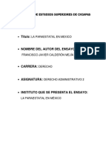 Ensayo La Paraestatal en Mexico