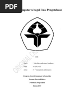 Download Makalah Ilmu Komputer Sebagai Ilmu Pengetahuan by rusfamilyjr SN40127465 doc pdf