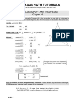 Triangles Theorems