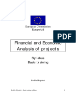 Financial and Economic Analysis of Projects