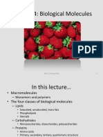 Lecture 4: Biological Molecules: 1 BIOL 211 Spring 2012