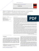 Impacts of Irrigation With Industrial Treated Wastewater On Soil Properties