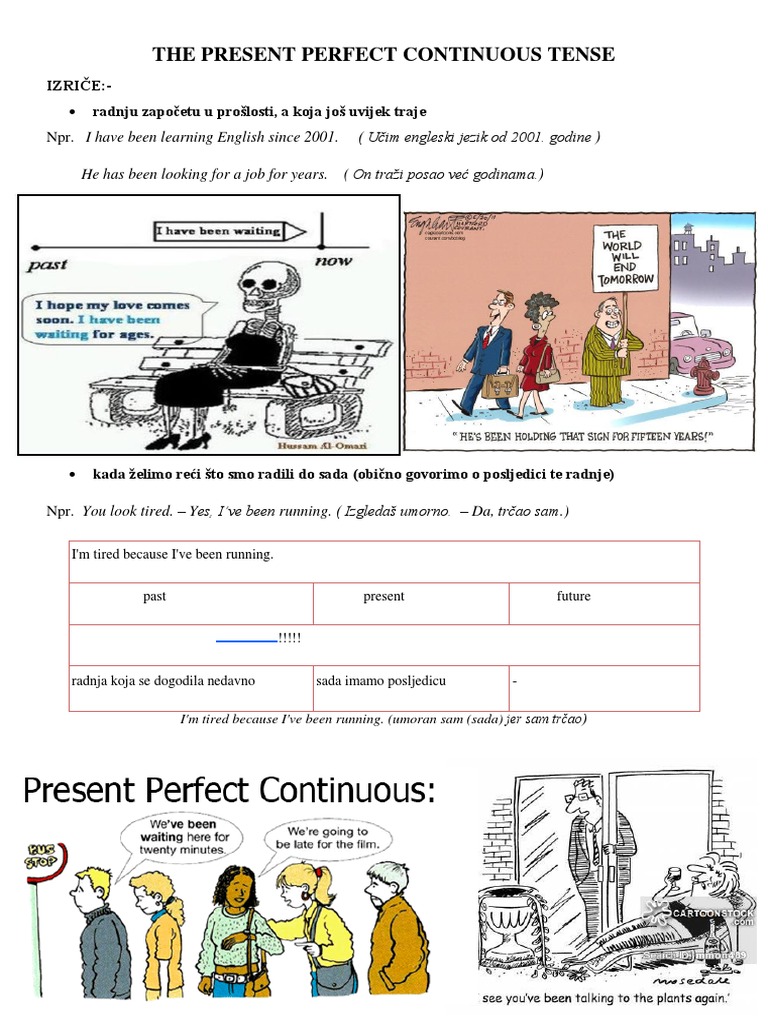 Present Perfect Continuous Explained | PDF | Bus | Grammar