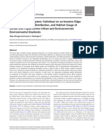 Aedes albopictus abundance across urban gradients