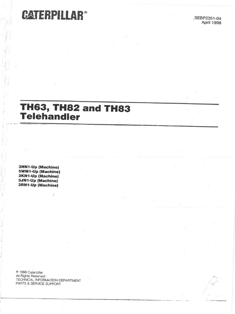 Th-63 Parts Manual | PDF