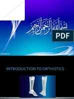 Orthotics Course Objectives and Terminology