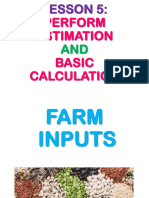Lesson 5 Farm Inputs