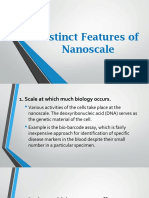 Scale at which Biology Occurs & Quantum Effects Dominate - Nanoscale Features