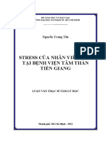 Stress Của Nhân Viên y Tế Tại Bệnh Viện Tâm Thần Tiền Giang