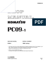 Komatsu PC09-1 Shop Manual Section 00-2-1 Revision