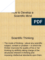How To Develop A Scientific Mind